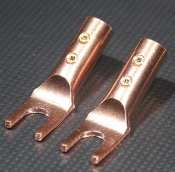 Furez SP8 SB60NP Bare Copper Spade Speaker Connectors