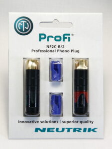 Neutrik ProFi NF2C-B/2 RCA Plug Pair