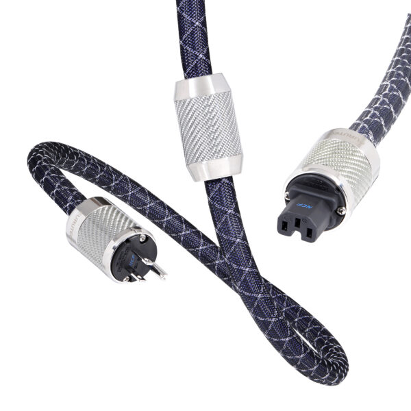 Furutech's Top-of-the-line Power Cord! The Furutech NanoFlux NCF Power Cable 1.8M has 10 Gauge PCOCC Single-Crystal Copper conductors with Nano AUAg Technology & Furutech top of the line FI-50MR NCF & FI-50R NCF connectors.