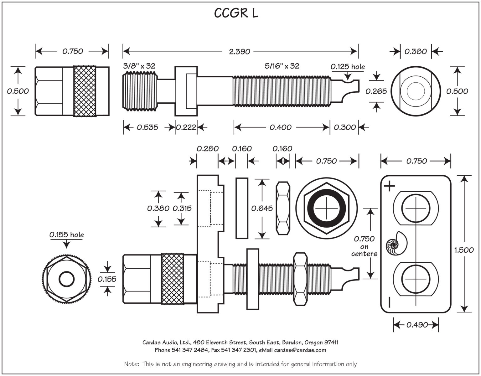 Cardas Audio CCGR L Binding Posts Douglas Connection