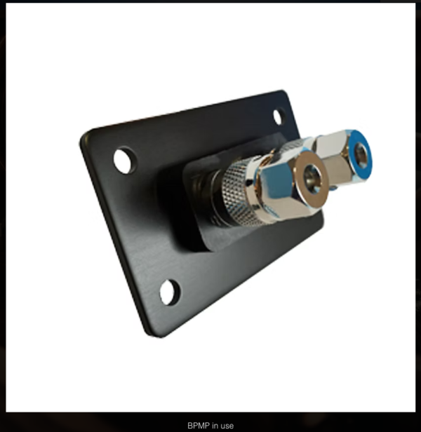 Cardas Audio BPMP Binding Post Mounting Plate in use.