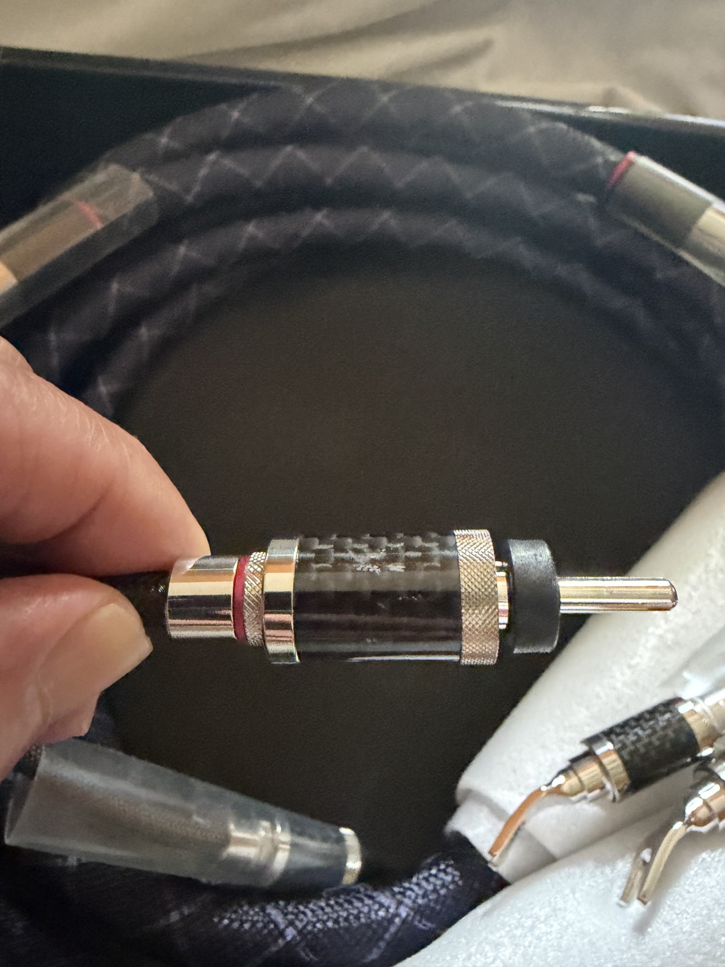 Furutech NanoFlux 2.5 Meter Speaker Cable Pair Bananas to Spades - Image 8