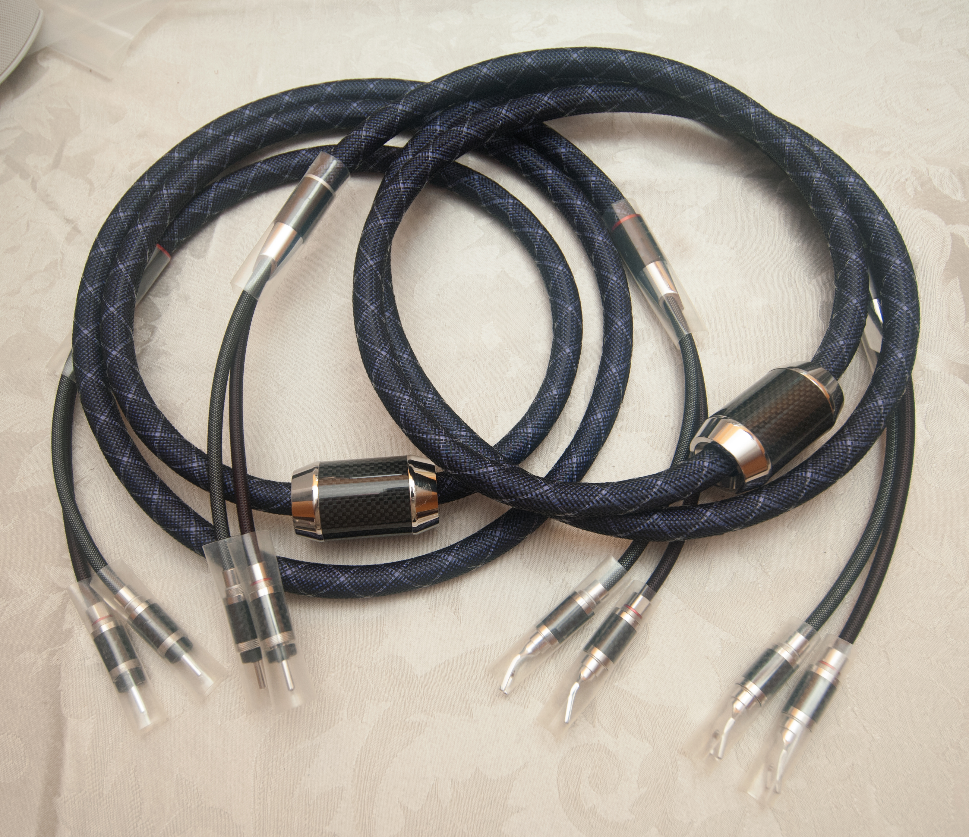 Furutech NanoFlux 2.5 Meter Speaker Cable Pair Bananas to Spades