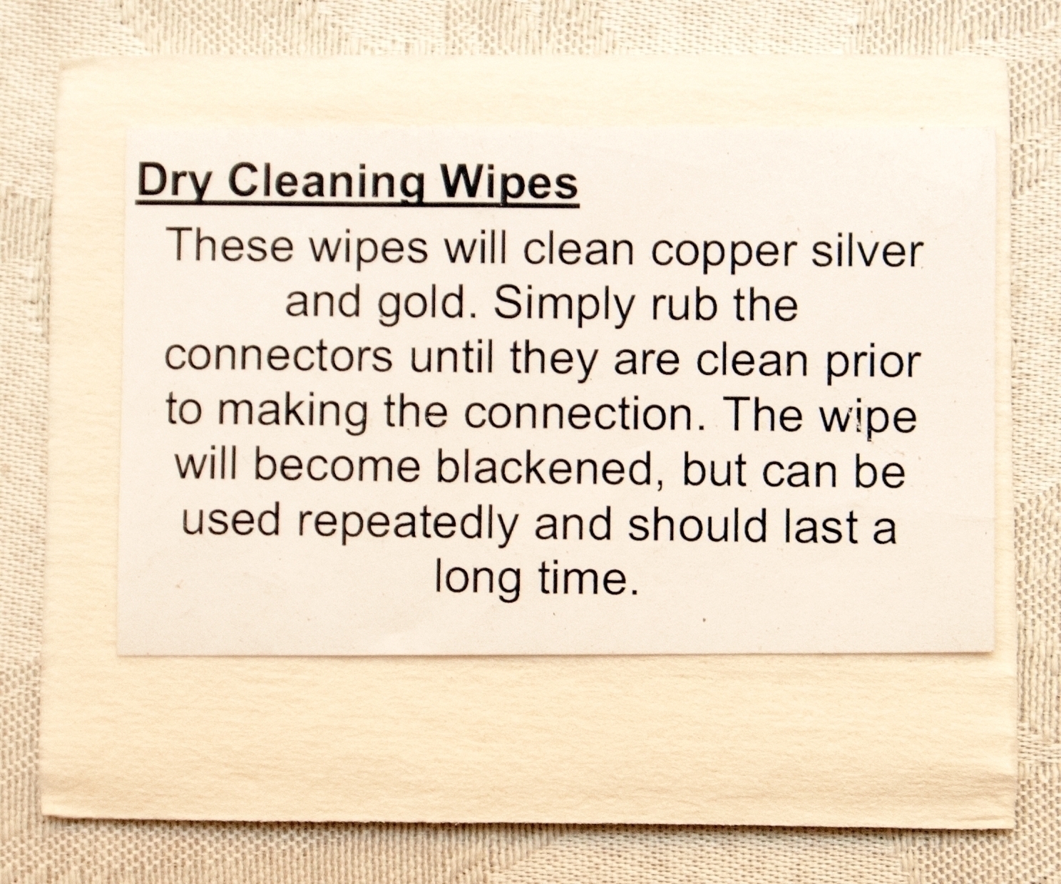 Polishing Wipes for Gold Silver Copper and Rhodium