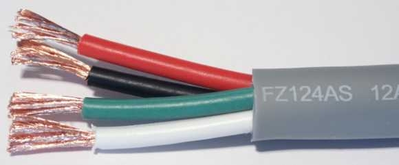 Furez 12AWG 4 Conductor Speaker Cable Raw