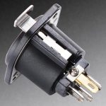 Furutech FT-785M R Rhodium Plated Chassis XLR connector