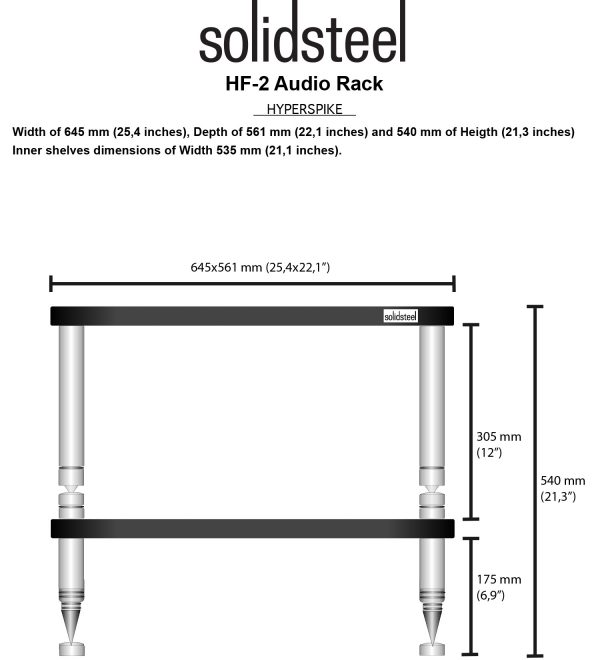 SolidSteel HF Series High End Audio Rack