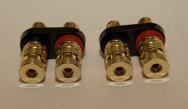 5 way Gold Plated Binding Posts 2 Pair set