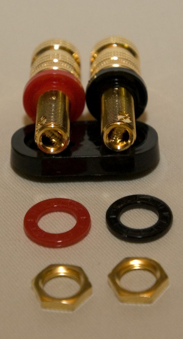 5 way Gold Plated Binding Posts 2 Pair set