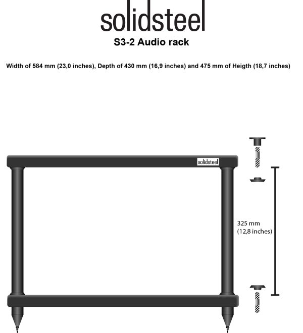 SolidSteel S3 Series HiFi Audio Rack