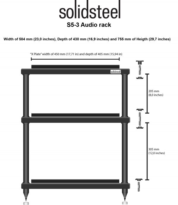 SolidSteel S5 Series HiFi Audio Rack