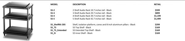 SolidSteel S5 Series HiFi Audio Rack