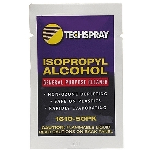 Techspray 99.8% pure anhydrous Isopropyl Alcohol Wipes