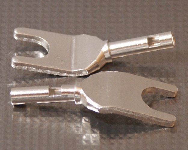 Furez SP8 W30Ag Silver Plated Copper Spade Connectors Pair Douglas