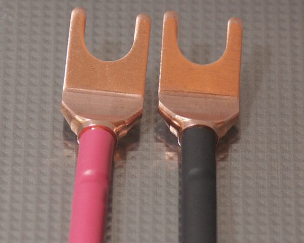 Furez SP8 W38NP Bare Copper Spade Speaker Connectors Pair